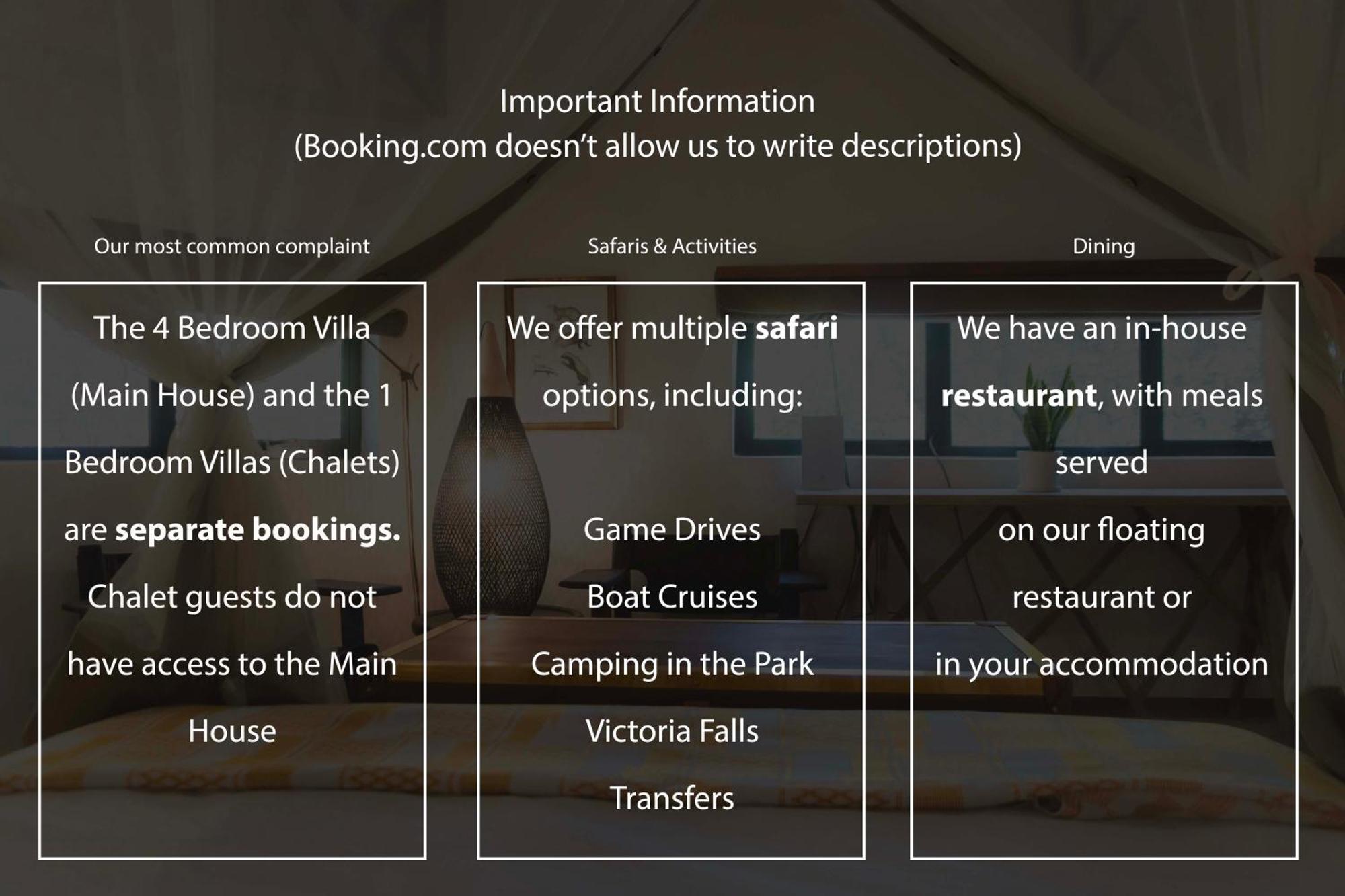 Chobe House Villa And Chalets Kasane Exterior photo
